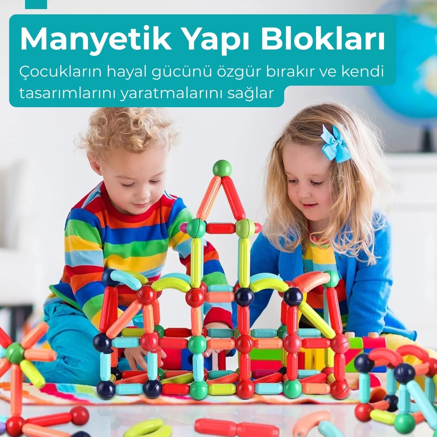 OyunLab™ Magnetik Çubuk Seti