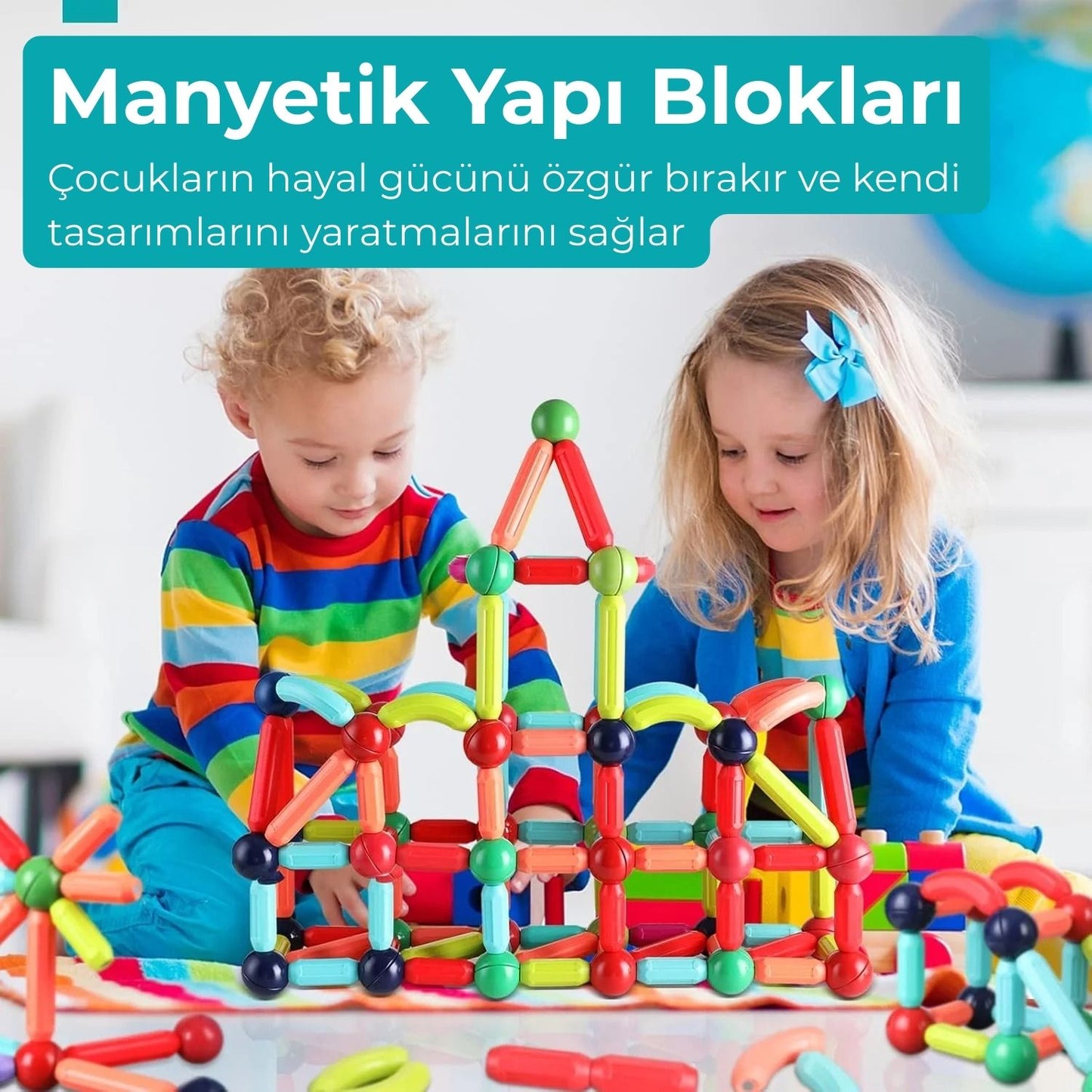 OyunLab™ Magnetik Çubuk Seti
